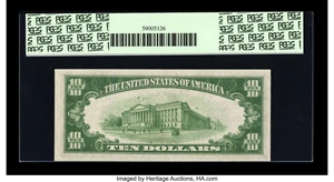 image for: Fr. 1701* $10 1934 Silver Certificate. PCGS Gem New 65PPQ....