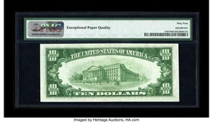 image for: Fr. 1701* $10 1934 Silver Certificate. PMG Choice Uncirculated 64 EPQ....