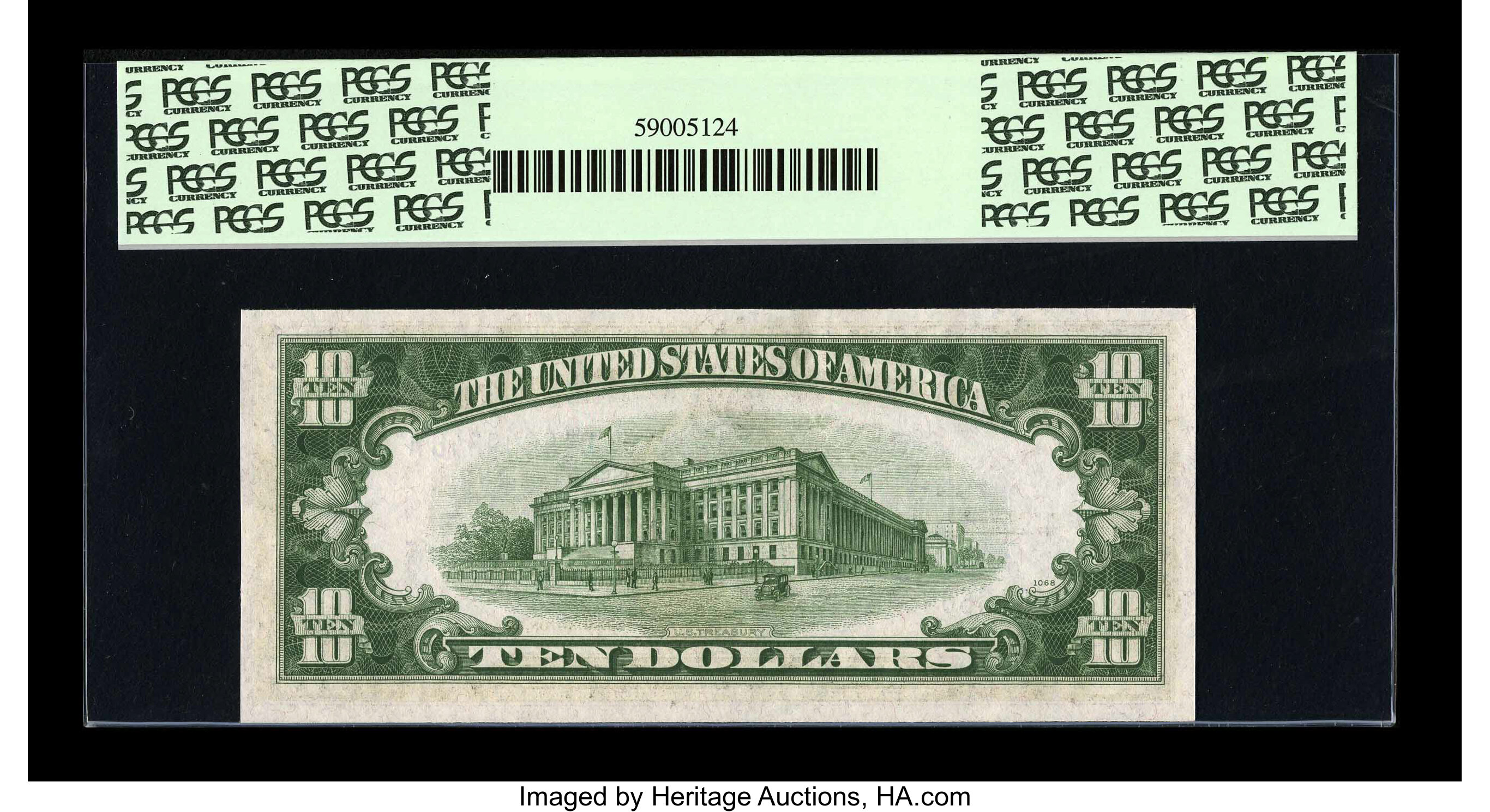 image for: Fr. 1703 $10 1934B Silver Certificate. PCGS Gem New 65PPQ....