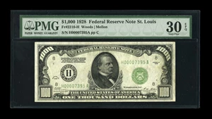 image for: Fr. 2210-H $1000 1928 Federal Reserve Note. PMG Very Fine 30 EPQ....