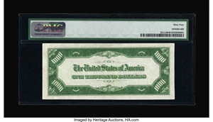 image for: Fr. 2211-H $1000 1934 Light Green Seal Federal Reserve Note. PMG Choice Uncirculated 64....