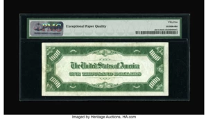 image for: Fr. 2211-H $1000 1934 Light Green Seal Federal Reserve Note. PMG About Uncirculated 55 EPQ....