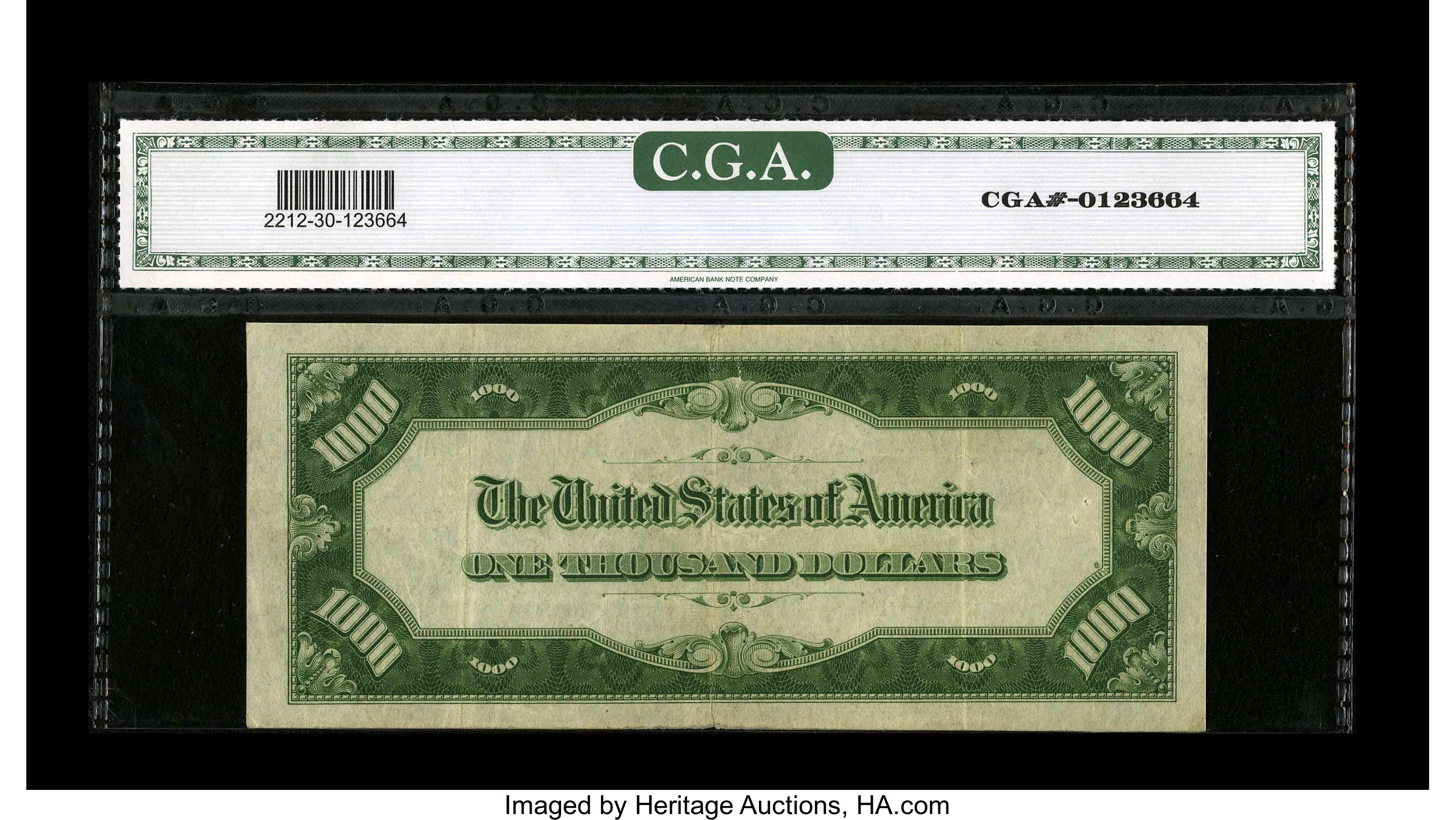 image for: Fr. 2212-D $1000 1934A Federal Reserve Note. CGA Very Fine 30....