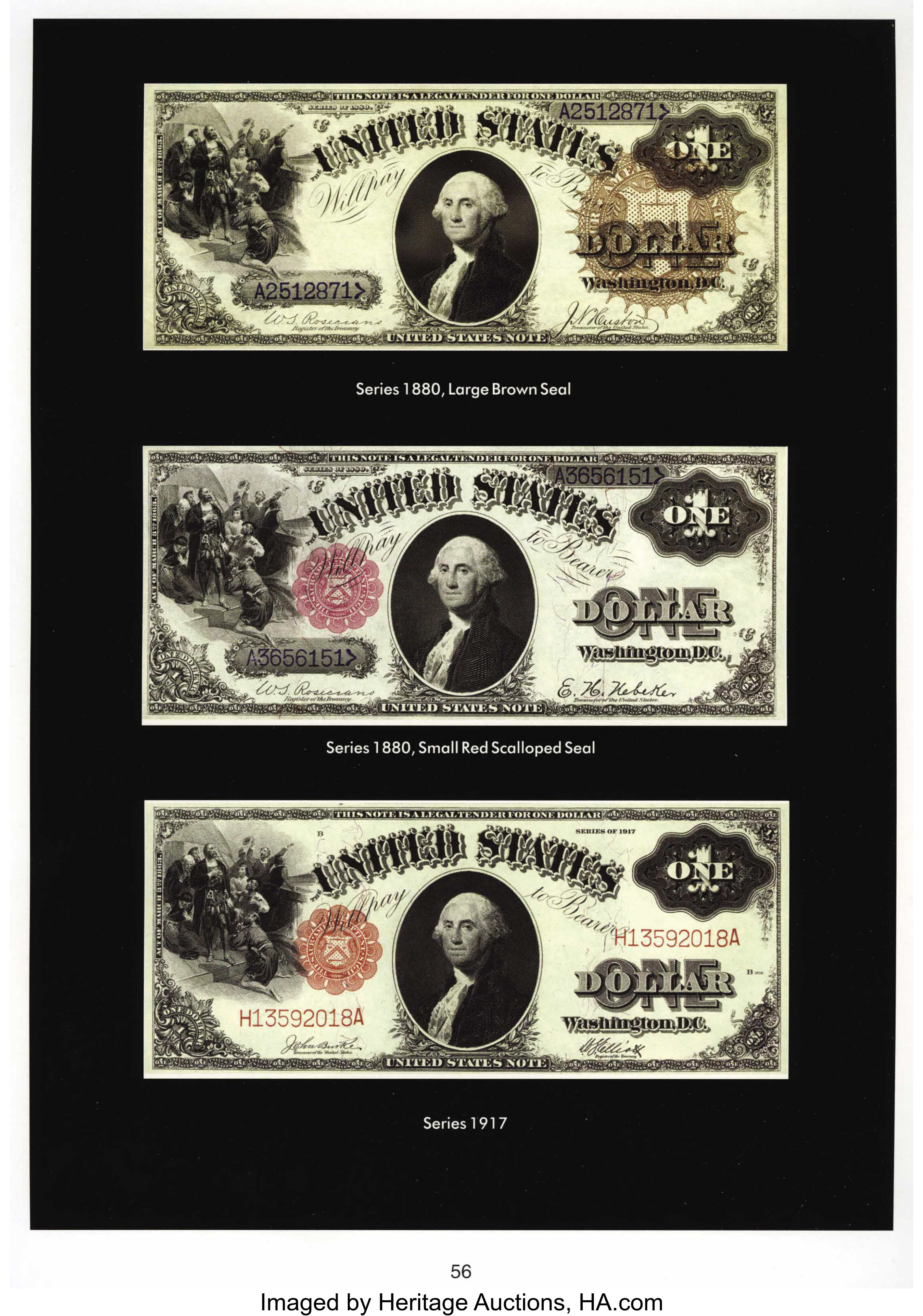 image for: Fr. 37a $1 1917 Legal Tender PMG Choice Uncirculated 63.