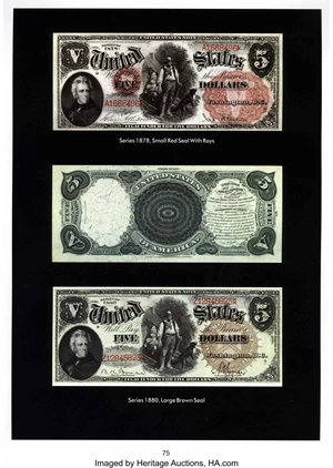 image for: Fr. 69 $5 1878 Legal Tender PMG About Uncirculated 55.