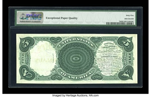 image for: Fr. 74 $5 1880 Legal Tender PMG Gem Uncirculated 65 EPQ....