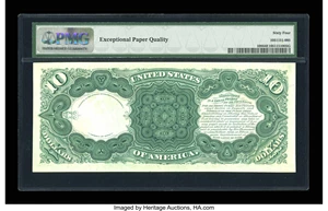 image for: Fr. 108 $10 1880 Legal Tender PMG Choice Uncirculated 64 EPQ.