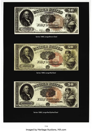 image for: Fr. 160 $50 1880 Legal Tender PMG Choice Extremely Fine 45 EPQ....