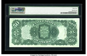 image for: Fr. 161 $50 1880 Legal Tender PMG Choice Uncirculated 64....