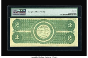 image for: Fr. 41a $2 1862 Legal Tender PMG Choice Very Fine 35 EPQ.