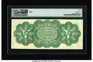image for: Fr. 63b $5 1863 Legal Tender PMG Very Fine 30.