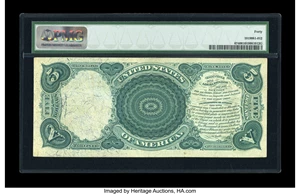 image for: Fr. 67 $5 1875 Legal Tender PMG Extremely Fine 40.