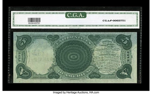 image for: Fr. 69 $5 1878 Legal Tender CGA Choice Uncirculated 64....