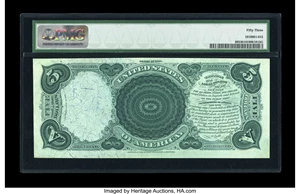 image for: Fr. 69 $5 1878 Legal Tender PMG About Uncirculated 53.
