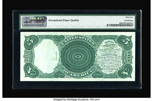 image for: Fr. 80 $5 1880 Legal Tender PMG Gem Uncirculated 65 EPQ.