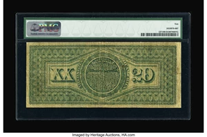 image for: Fr. 127 $20 1869 Legal Tender PMG Very Good 10.