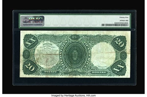 image for: Fr. 142 $20 1880 Legal Tender PMG Very Fine 25....