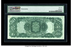 image for: Fr. 161 $50 1880 Legal Tender PMG Choice Uncirculated 64....