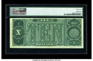 image for: Fr. 368 $10 1890 Treasury Note PMG Choice Very Fine 35.