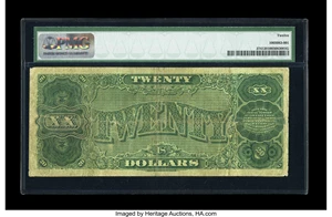 image for: Fr. 374 $20 1890 Treasury Note PMG Fine 12....