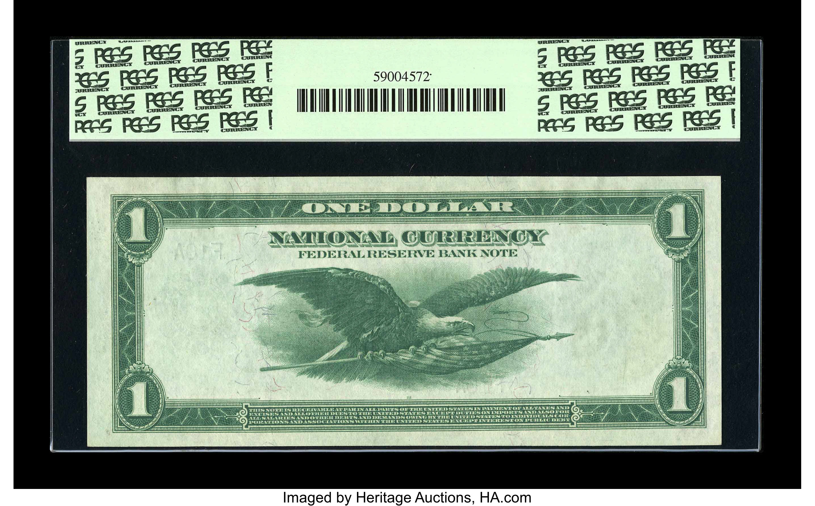 image for: Fr. 723 $1 1918 Federal Reserve Bank Note PCGS Very Choice New 64PPQ.