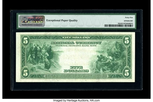image for: Fr. 785 $5 1918 Federal Reserve Bank Note PMG Choice Extremely Fine 45 EPQ....