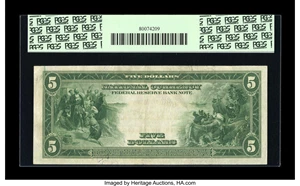 image for: Fr. 794 $5 1918 Federal Reserve Bank Note PCGS Extremely Fine 40PPQ....