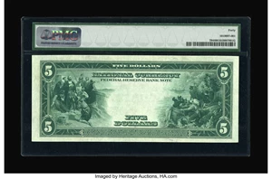 image for: Fr. 794 $5 1918 Federal Reserve Bank Note PMG Extremely Fine 40....