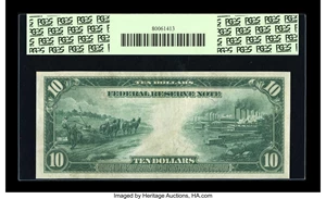 image for: Fr. 942 $10 1914 Federal Reserve Star Note PCGS Very Choice New 64PPQ....