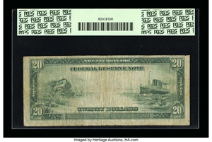 image for: Fr. 1010 $20 1914 Federal Reserve Star Note PCGS Fine 12....