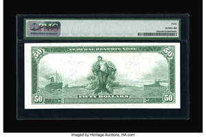 image for: Fr. 1064 $50 1914 Federal Reserve Note PMG Extremely Fine 40....