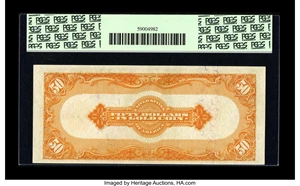 image for: Fr. 1199 $50 1913 Gold Certificate PCGS Choice About New 58....