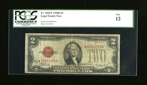 image for: Fr. 1505* $2 1928D Legal Tender Star Note. PCGS Fine 12....