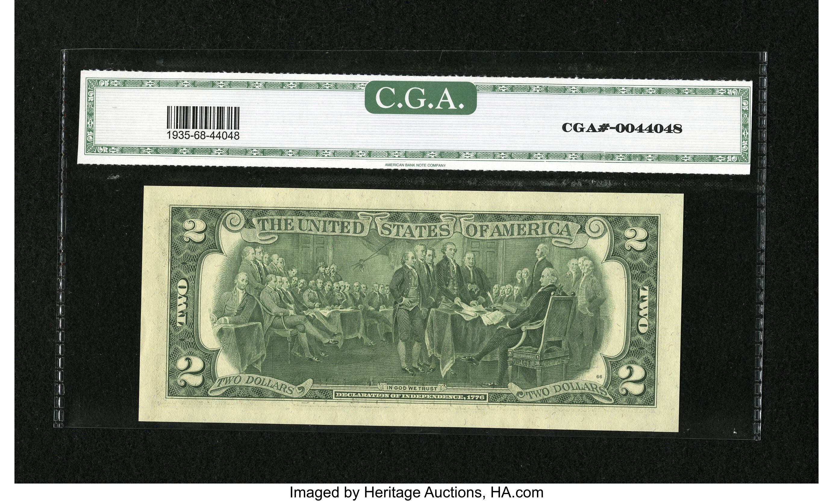 image for: Fr. 1935-H* $2 1976 Federal Reserve Star Note. CGA Gem Uncirculated 68....