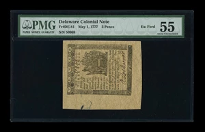 image for: Delaware May 1, 1777 3d PMG About Uncirculated 55....