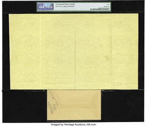 image for: Fr. 1282 Milton 1E25R.1 25¢ First Issue Uncut Sheet of Sixteen Backs PMG Extremely Fine 40 EPQ....