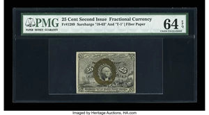 image for: Fr. 1289 25c Second Issue PMG Choice Uncirculated 64 EPQ....