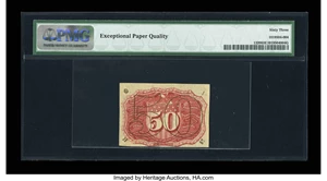 image for: Fr. 1320 50c Second Issue PMG Choice Uncirculated 63 EPQ....
