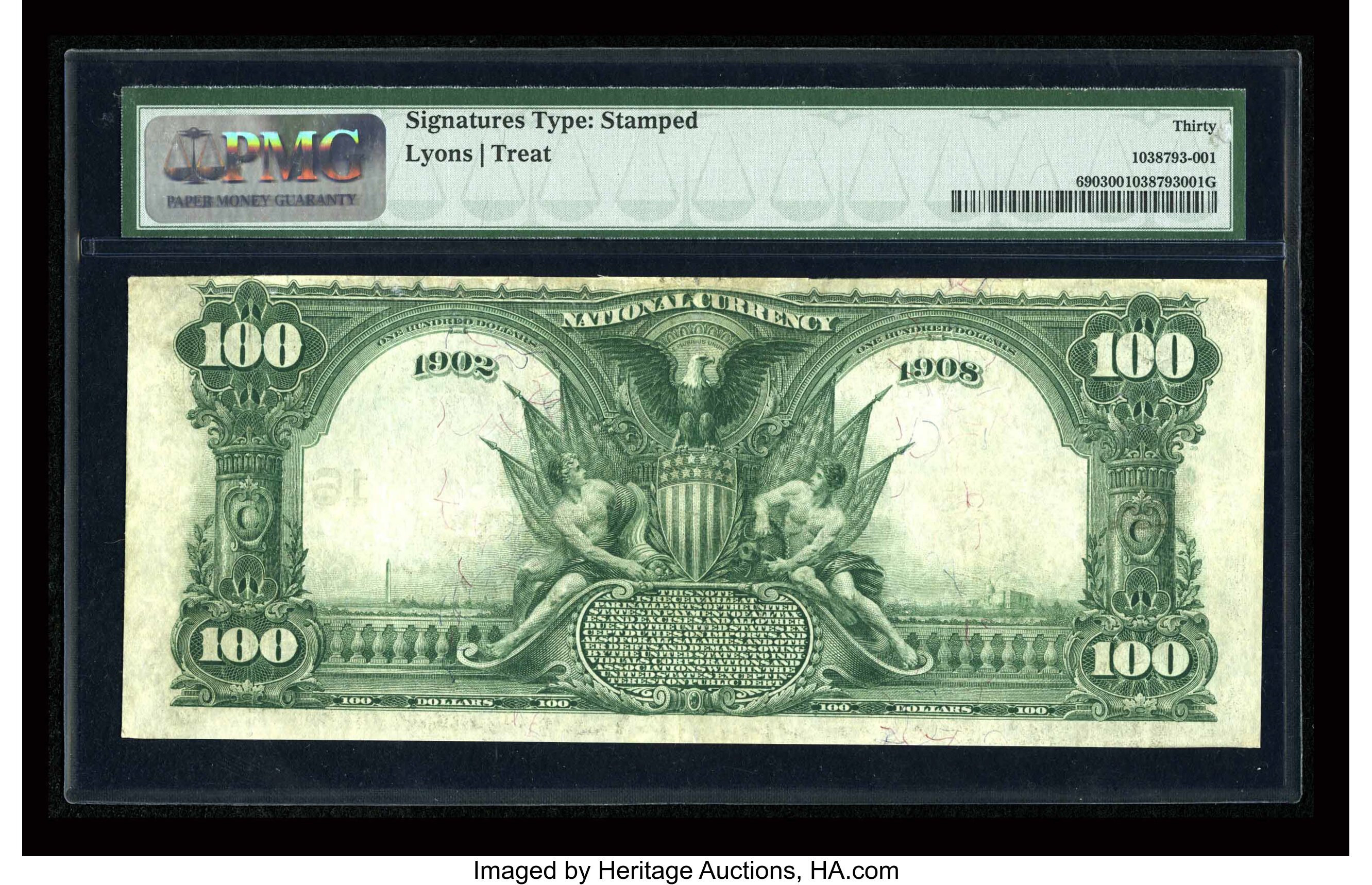 image for: Omaha, NE - $100 1902 Date Back Fr. 690 The Omaha NB Ch. # 1633...