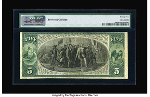 image for: Philadelphia, PA - $5 1875 Fr. 404 The Merchants NB Ch. # 2462...