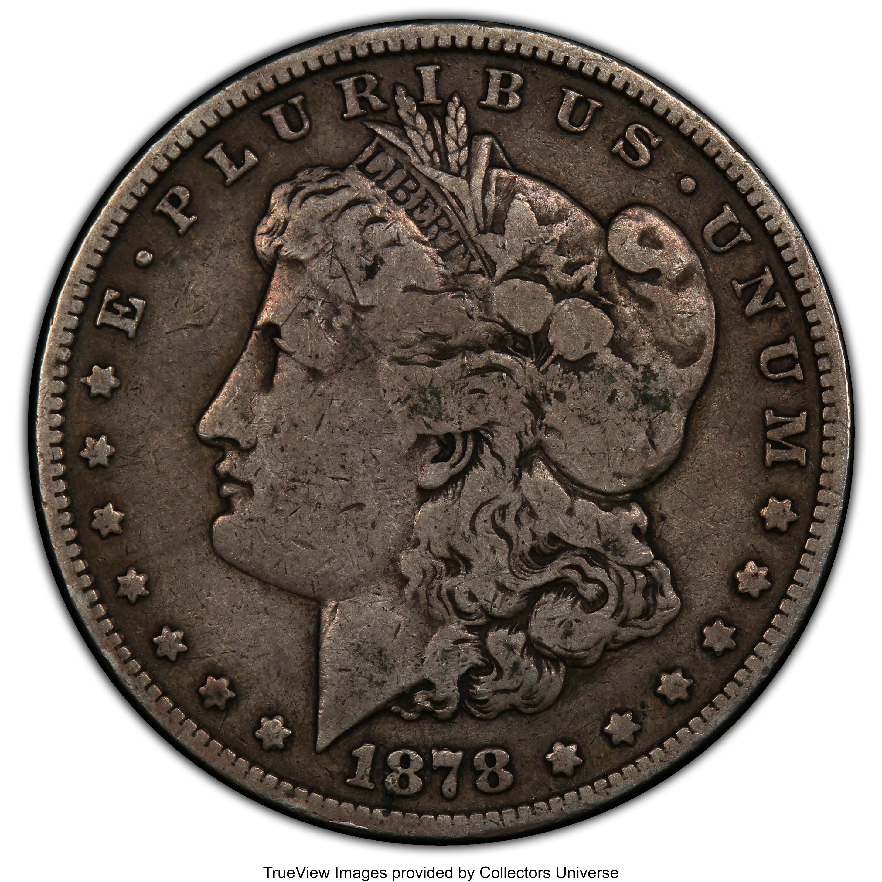 image for: 1878 8TF $1 Doubled Eyelid, VAM-14.13, VG10 PCGS. PCGS Population: (1/39 and 0/0+). NGC Census: (0/3 and 0/0+). VG10. ...