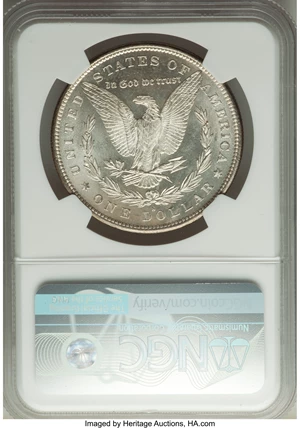 image for: 1880-S $1 Checkmark, VAM-12, MS64 NGC. A Hitlist 40 Variety. NGC Census: (0/0). PCGS Population: (40/54). MS64. ...