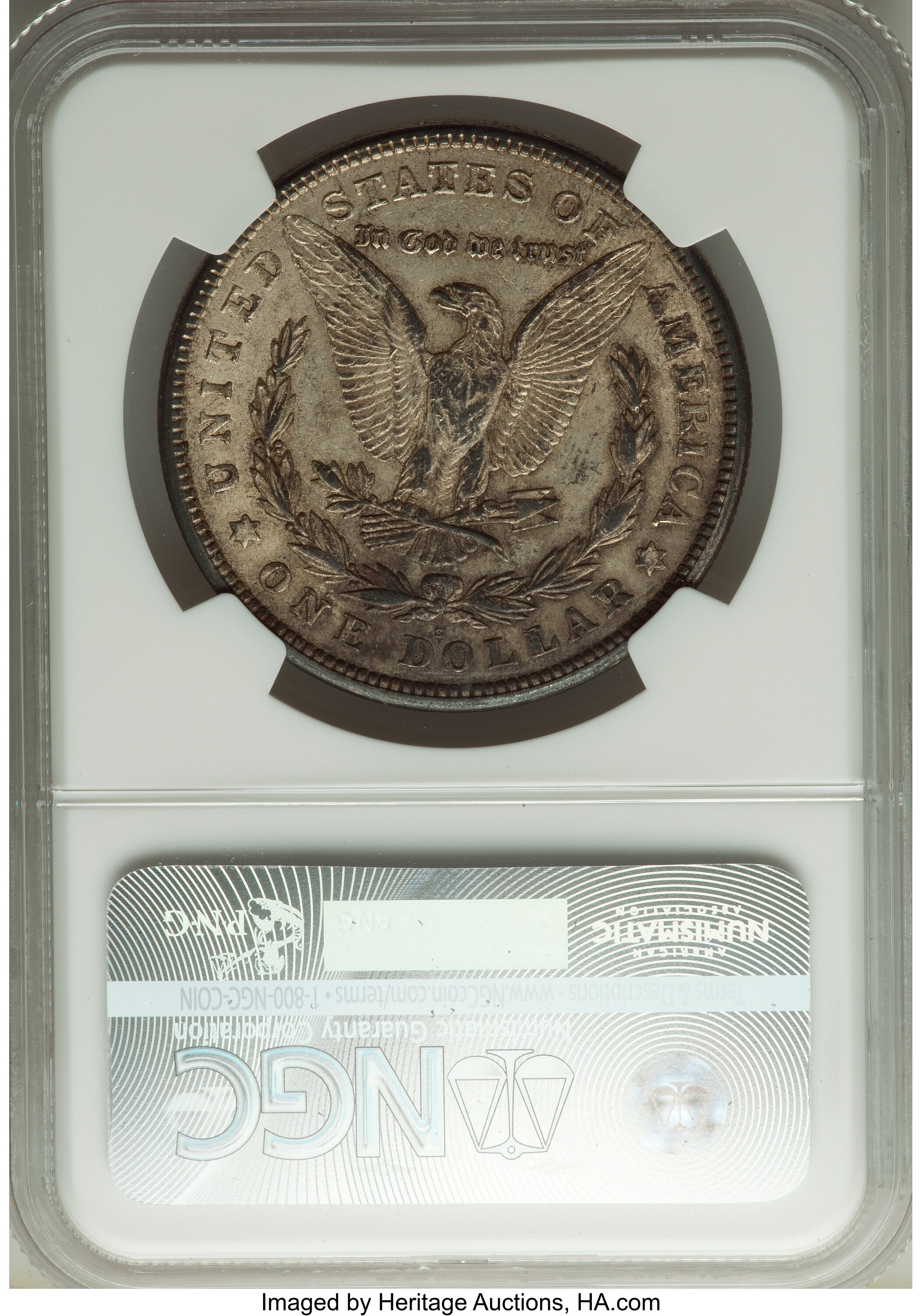 image for: 1921-S $1 Thorn Head, VAM-1B6, AU55 NGC. A Hitlist 40 Variety. NGC Census: (0/0). PCGS Population: (13/74). AU55. ...