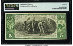 image for: New York, NY - $5 Original Fr. 394 Central National Bank of the City of New York Ch. #376 PMG Very Fine 25 EPQ....