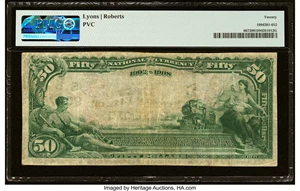 image for: Taylor, TX - $50 1902 Date Back Fr. 667 The First National Bank Ch. # (S)3027 PMG Very Fine 20....