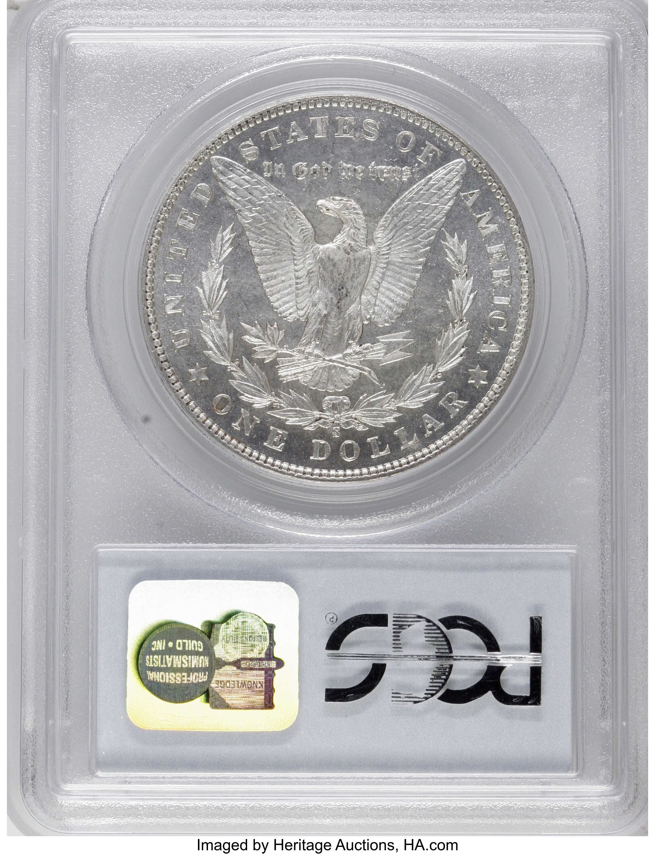 image for: 1901-S $1 MS62 Prooflike PCGS. PCGS Population (6/15). NGC Census: (12/20).  Numismedia Wsl. Price for NGC/PCGS coin in MS6...