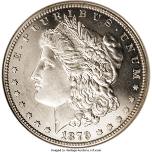 image for: 1879 Morgan Dollar, Judd-1613, Pollock-1809, Low R.7, PR62 Cameo NGC....