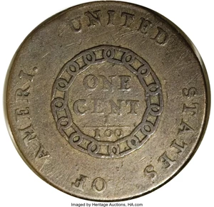 image for: 1793 Chain 1C AMERI. Fine 15 NGC....