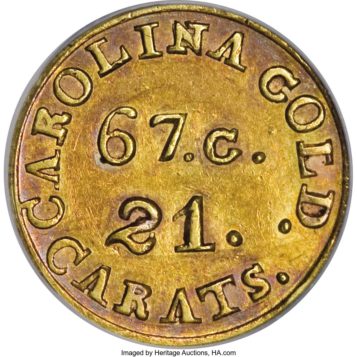 image for: (1837-42) $2 1/2 C. Bechtler Quarter Eagle, 67G. 21C. AU55 PCGS....