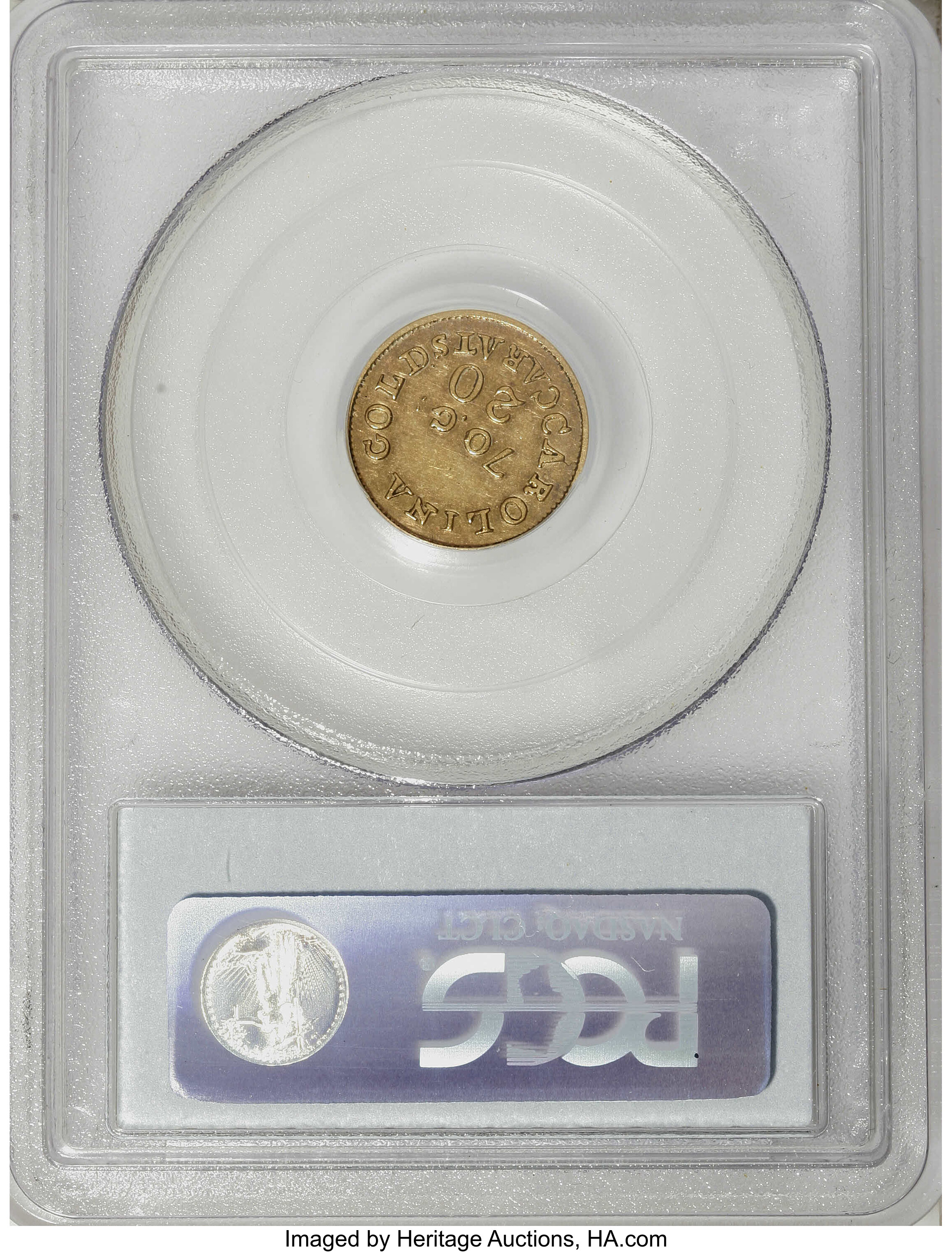 image for: (1837-42) $2 1/2 C. Bechtler Quarter Eagle, 70G. 20C. AU55 PCGS....